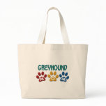 GREYHOUND Mum Paw Print 1 Canvas Bag