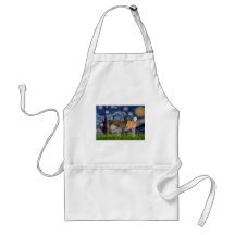 Greyhound Pair - Starry Night Aprons