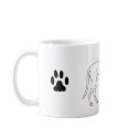 Greyhound Pawprint Mug