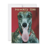 GREYHOUND PUP DOG PAWRTY PARTY INVITE INVITATION
