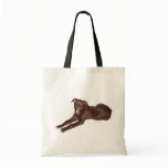 Greyhound Puppy Dog Photo Tote Bag