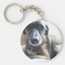 Greyhound Puppy Keychain