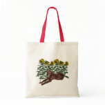 Greyhound Puppy Sunflowers Dog Lover Tote Bag