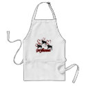 Greyhound Running Silhouettes Hearts Dog Apron