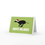 Greyhound Santa Hat cards