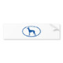 Greyhound Silhouette Bumper Sticker