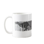 Greyhound Silhouette, Grey mugs