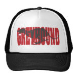 Greyhound Silhouette, Red Hat