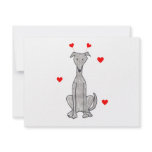 Greyhound Valentine Ears invitations