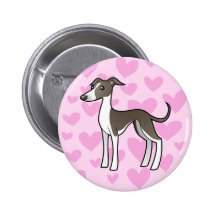 Greyhound / Whippet / Italian Greyhound Love Button