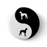 Greyhound Yin Yang buttons