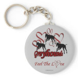 Greyhounds Hearts Love Dog Lover Keychain