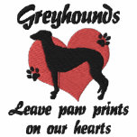 Greyhounds Leave Paw Prints embroidered shirts