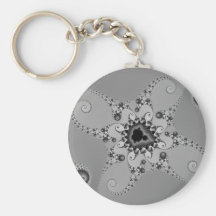 Greyscale Octopuses Keychain