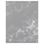 greyscale swirly modern floral design flyers