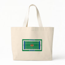 grid iron football field graphic bags