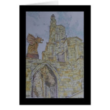 griffin tower greeting card