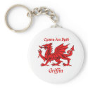 Griffin Welsh Dragon keychains