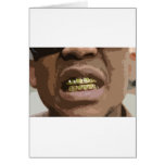Grill Face #2-- T-Shirt Greeting Cards