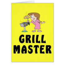 Grill Master Female Greeting Card