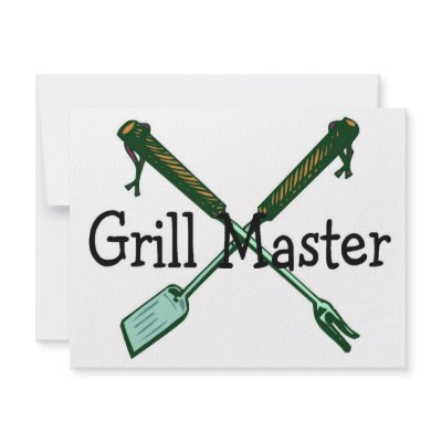 Grill Master Personalised Announcements by TeeZazzle