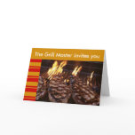 Grill Master Luau Party invitation