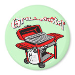 Grill Master Fridge Magnet