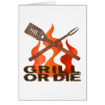 Grill or Die cards