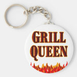 Grill Queen Funny BBQ Saying Key Chain