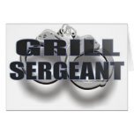 GRILL SERGEANT GREETING CARD