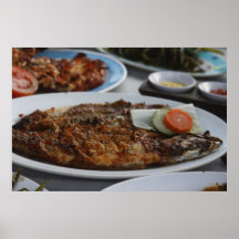Grilled Grouper Poster