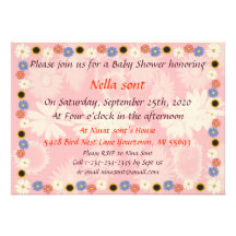 Grils Baby Shower Invitations