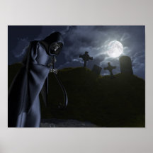 Grim Reaper at the Office Poster