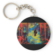 Grim reaper cartoon comic Halloween keyrings