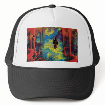 Grim reaper cartoon comic Halloween peak caps