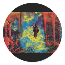 Grim reaper cartoon comic Halloween stickers