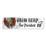 GRIM REAPER, For President 08... bumper stickers