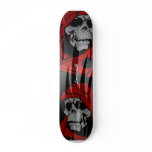 Grim reaper skull skate board deck