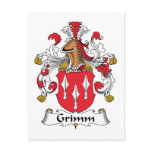 Grimm Family Crest postcards