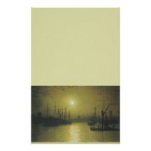 Grimshaw's Nightfall Thames Customized Stationery