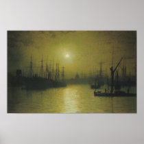 Grimshaw's Nightfall Thames Posters