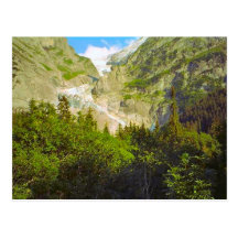 Grindelwald, glacier in summer postcard