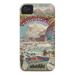 Grindelwald Winter-Sport Vintage Travel Poster iPhone 4 Cover
