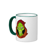Grinning Green Ghoul Coffee Mugs