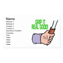 Grip It Real Good Business Card Template