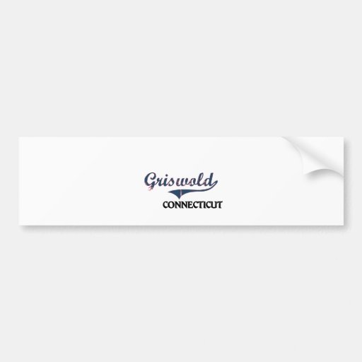 Griswold Connecticut City Classic Bumper Stickers