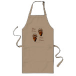 GRIZZLY BEAR TRACKS APRON