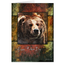Grizzly Framed-FD Greeting Cards