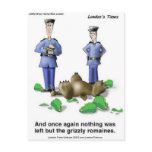 Grizzly Romaines Bear/Lettuce Cartoon Gifts & Tees postcards