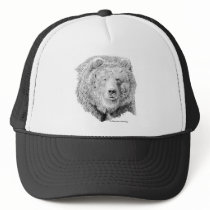 Grizzy Bear Trucker Hats